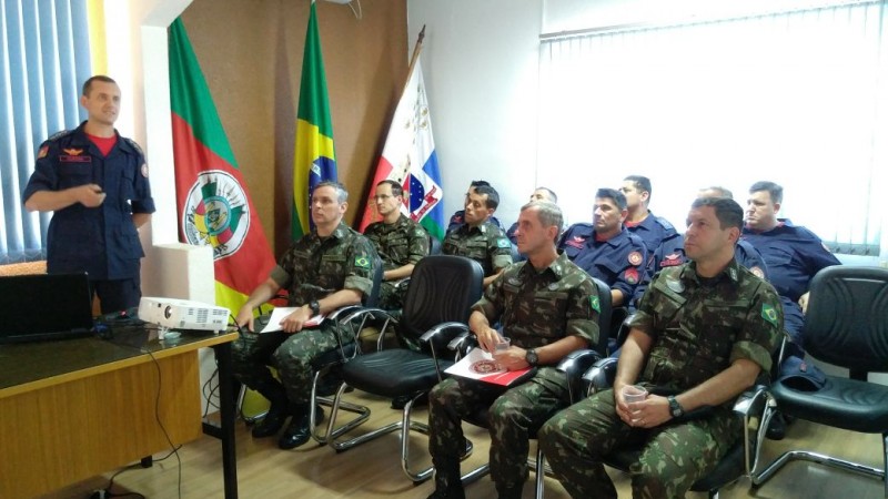 Visita de inspeção anual às forças auxiliares do Exército Brasileiro