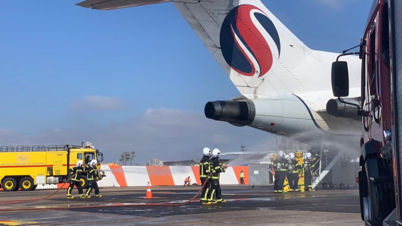 CBMRS participa de Exercício Simulado de Acidentes Aeronáuticos no Aeroporto Salgado Filho