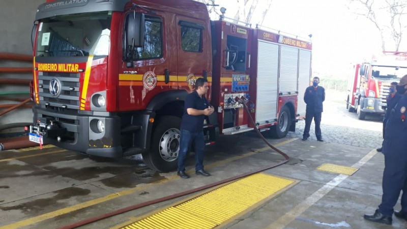 Condutores de viaturas de combate a inc&ecirc;ndio do 1&ordm; BBM realizam treinamento em Santa Cruz do Sul