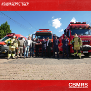 Secretário-adjunto de Segurança Pública do Estado realiza entrega simbólica de viaturas e equipamentos ao CBMRS
