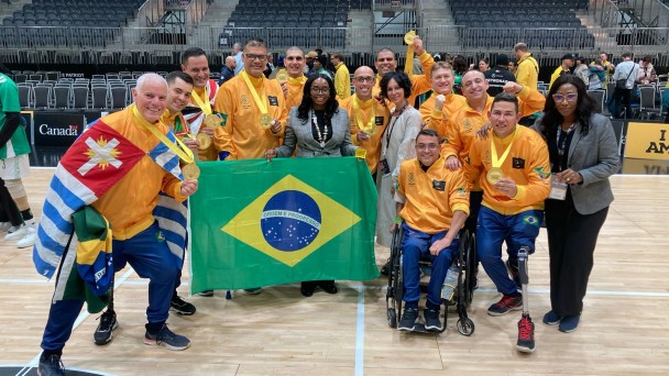 Militar do CBMRS é campeão mundial pela Seleção Brasileira Paralímpica Militar no Canadá